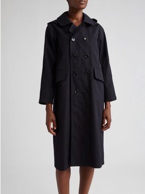 NWT TAO COMME DES GARÇONS Tartan Lined Hooded Trench Coat